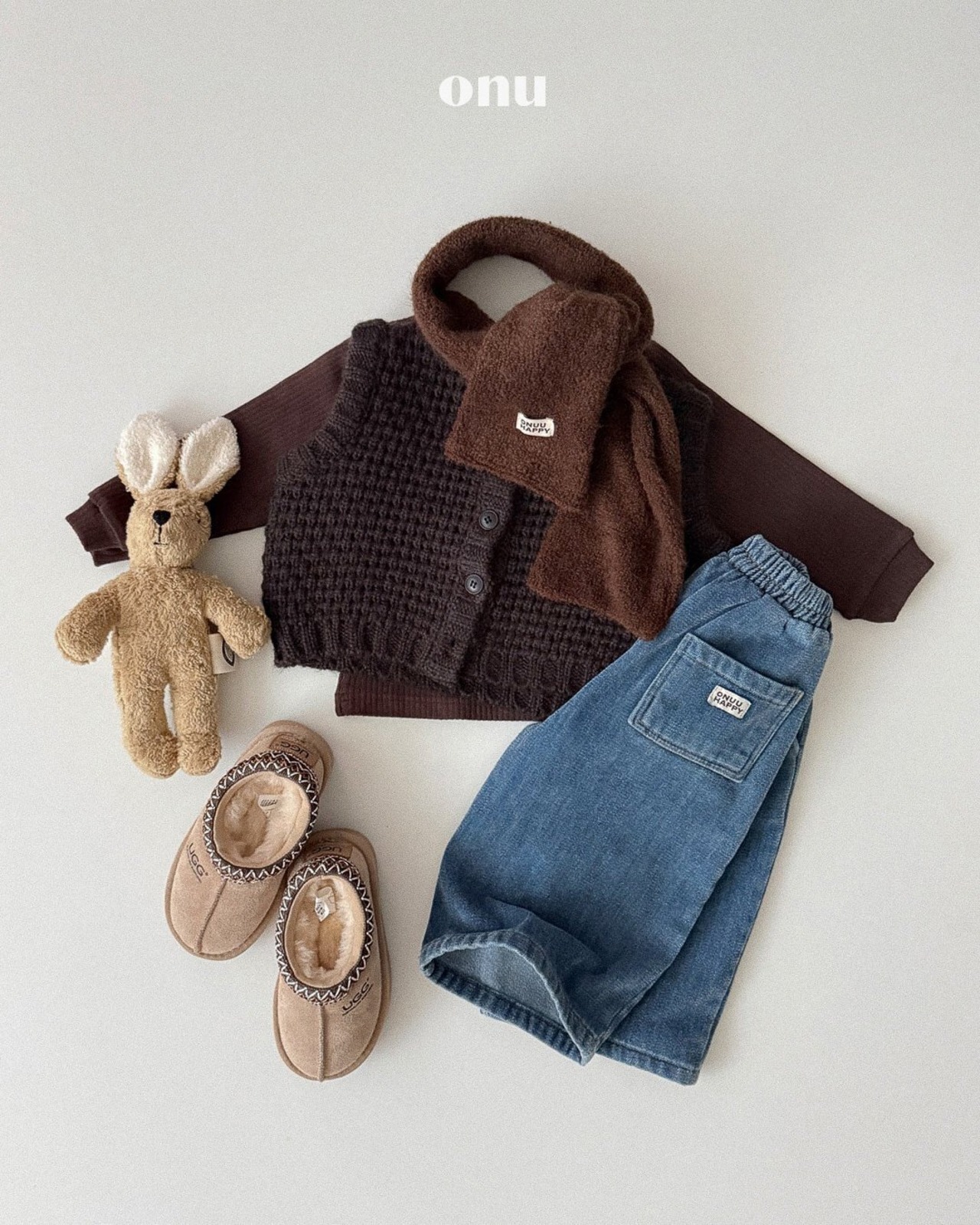 ONU［取寄］dotom knit vest 26winter