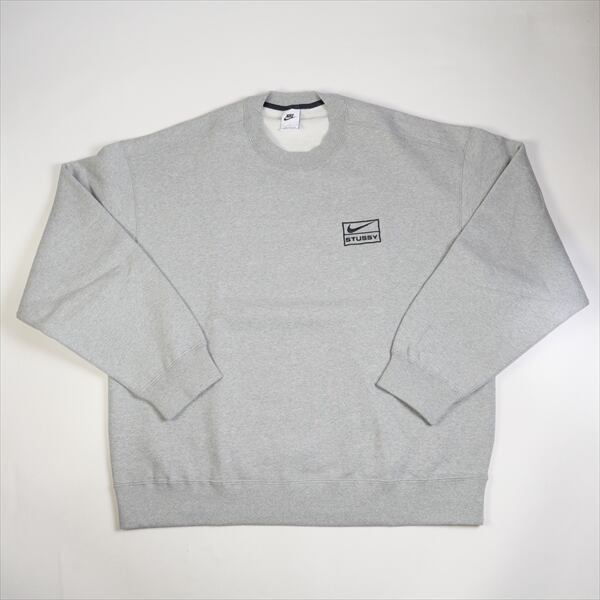 Stussy Nike Fleece Crew Grey Sトップス