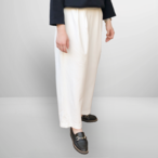 履き心地抜群！透けにくい ワイドストレートパンツ｜ホワイト｜サムネイル5