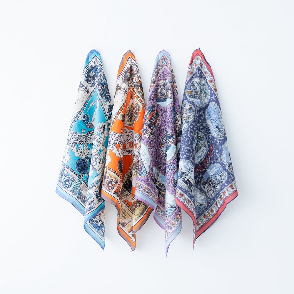 Bindu マッププリントバンダナ