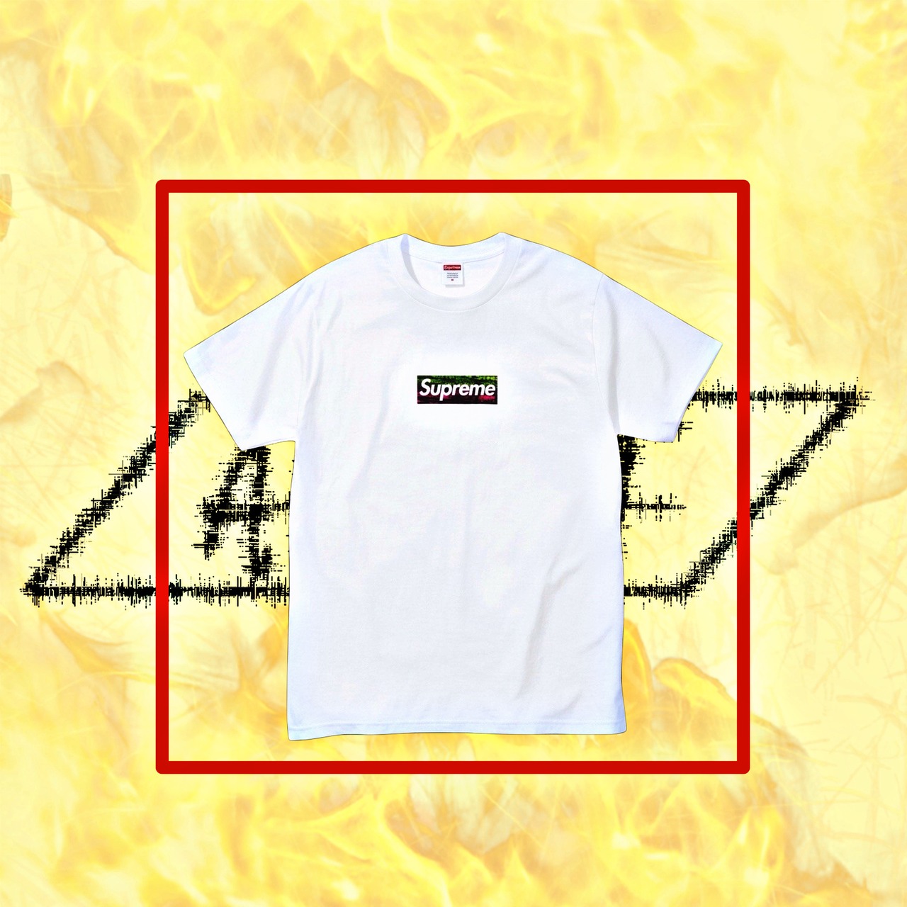 Supreme Los Angeles Fire Relief Box Logo Tee "White"