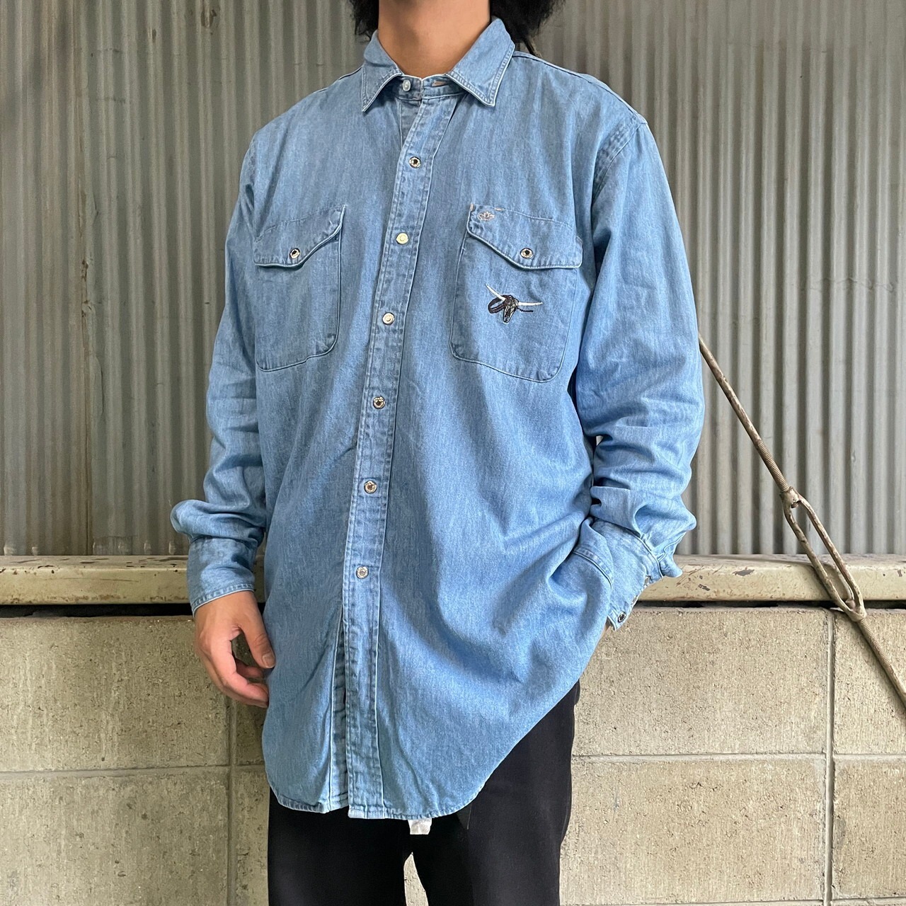 90年代 MID WEST GARMENT カウボーイ アニマル柄 アート バック 