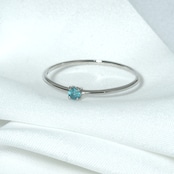 パライバトルマリン ブラジル産 リング 0.06ct pt900 Paraiba Tourmaline