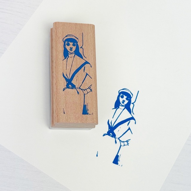 《中原淳一×Kumpel》 浸透印スタンプ　少女の言葉