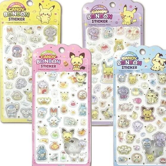 韓国限定 】 ポケモン 3D 立体 ぷっくり キャラクター シール