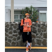 VINTAGE ストリート 777Vネック スポーツTシャツ T1757