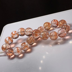 無垢水晶×レピドクロサイト☆レピドインクォーツブレスレット