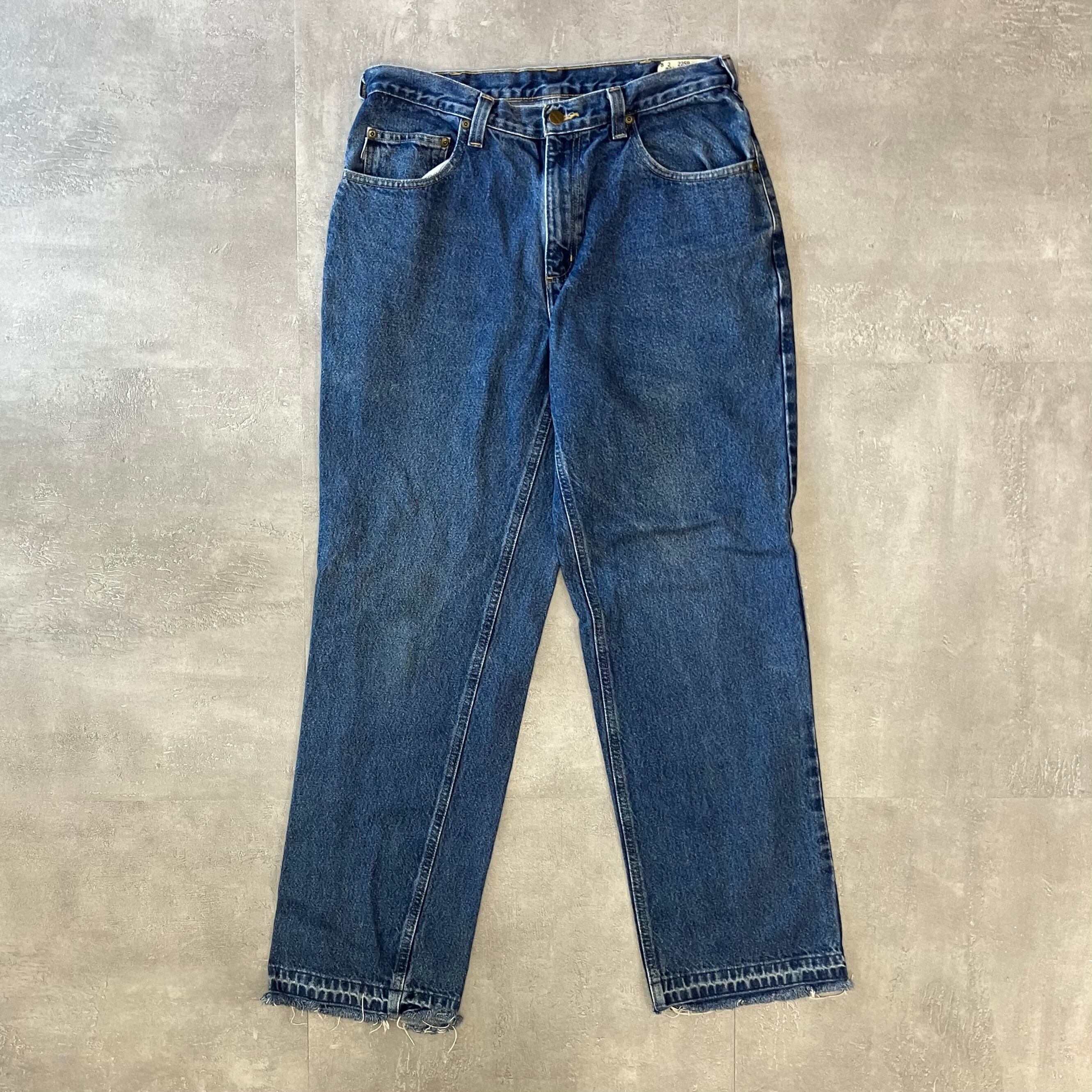 《実寸w33l31》Carhartt カーハート デニムパンツ カットオフ No.2843