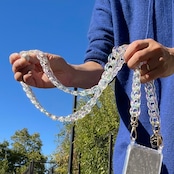 【SARAH CRISTAL(サラクリスタル)】ラコックフランセーズ スマホストラップ la coque francaise 携帯チェーン スマホ ストラップ ショルダーチェーン スマホショルダー 携帯ストラップ 携帯ホルダー 肩がけ 全機種対応 おしゃれ フランス直輸入