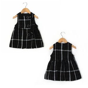 【予約】型紙のみ｜子ども用チェックワンピース｜サイズ90〜150｜商用利用OK
