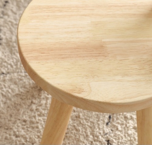 ウサギ耳 スツール 無垢材 木製 子供用 キッズチェア 背もたれ付き 小さな椅子 ローチェア 家庭用 ベンチ 動物モチーフ 可愛い おしゃれ ナチュラル 天然木 インテリア 子ども部屋 安全 安定