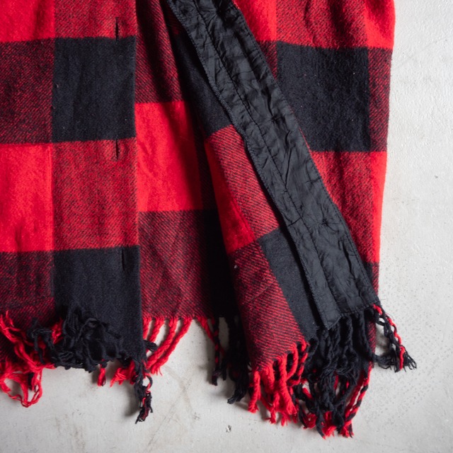 "SWEET TESSIE" vintage Buffalo plaid sleeve-less jacket