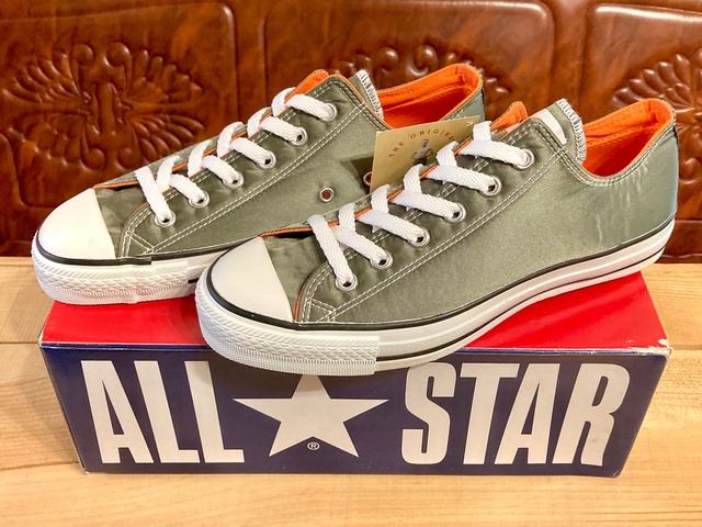 CONVERSE（コンバース） ALL STAR NYLON （オールスター ナイロン） 7.5 26cm 緑/オレンジ 90s 238