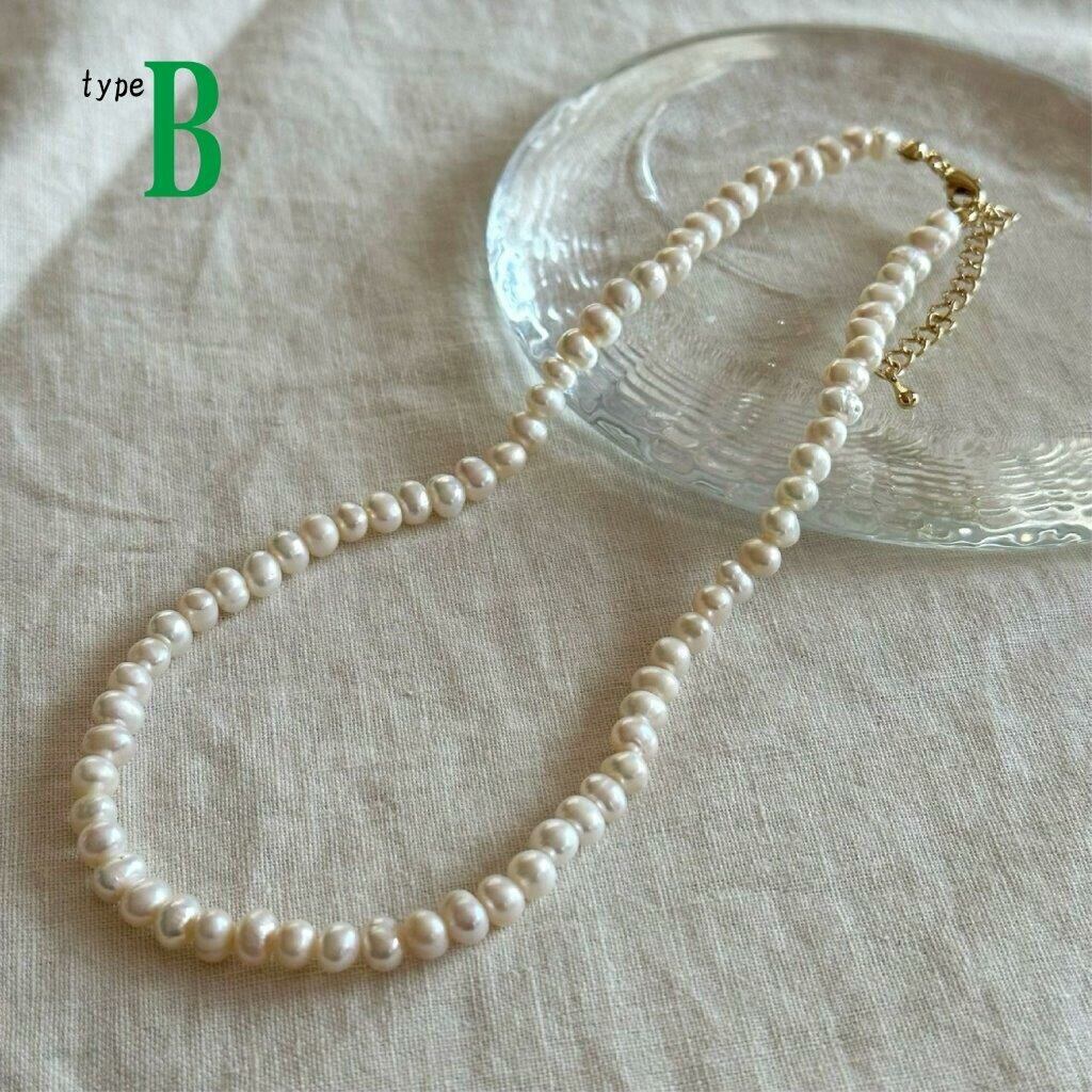 【SELECT】淡水パール ショートネックレス