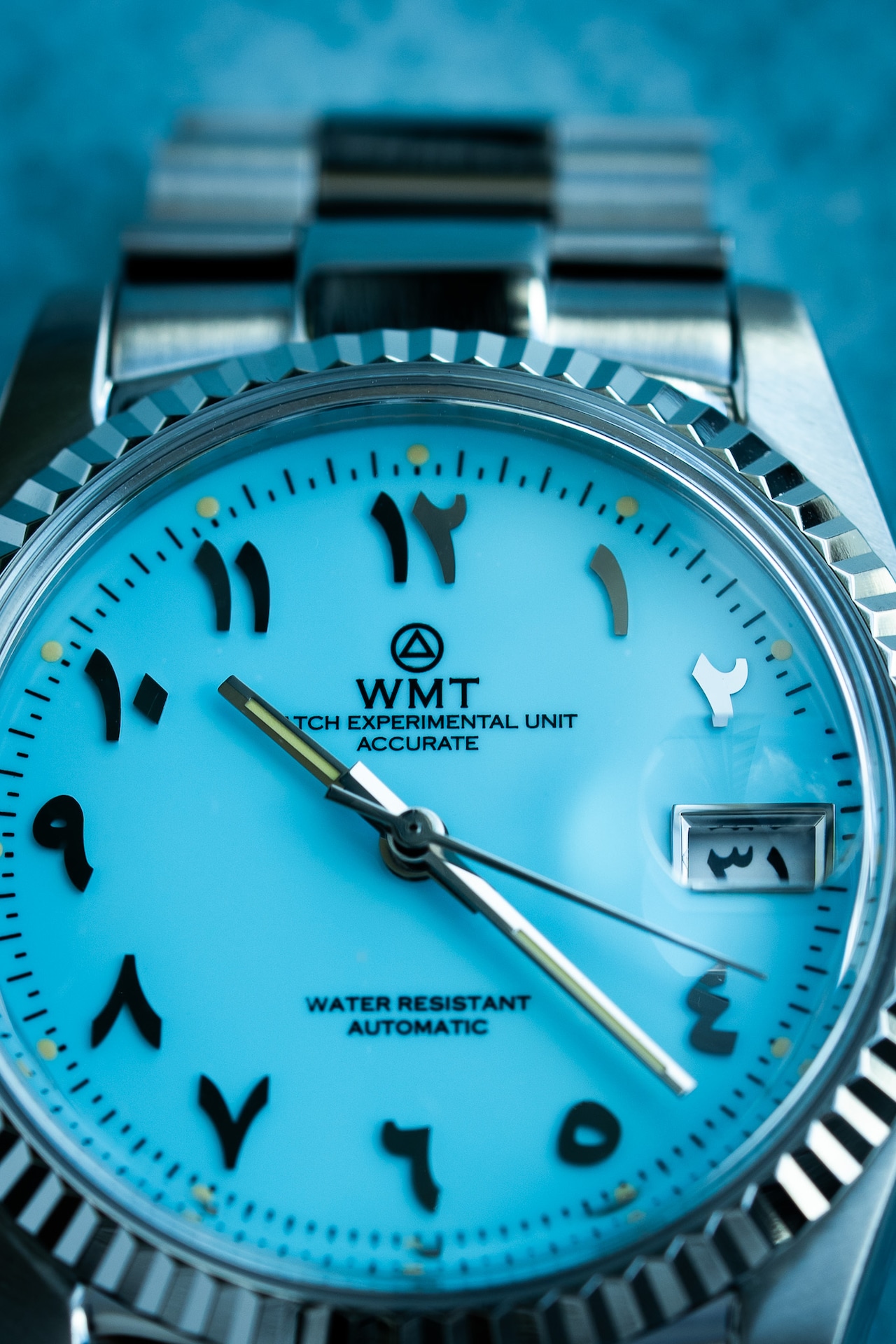 WMT Cabochon – Arabic Numerals Edition / Glossy Sky Blue Dial / Limited 50pcs