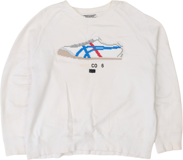 古着 Onitsuka Tiger ピクセルアート スウェット
