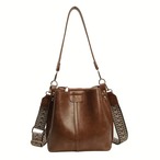 レディースバック ４色 ブラウン ショルダーバック かわいい カバン エレガント 無地 ポケット付