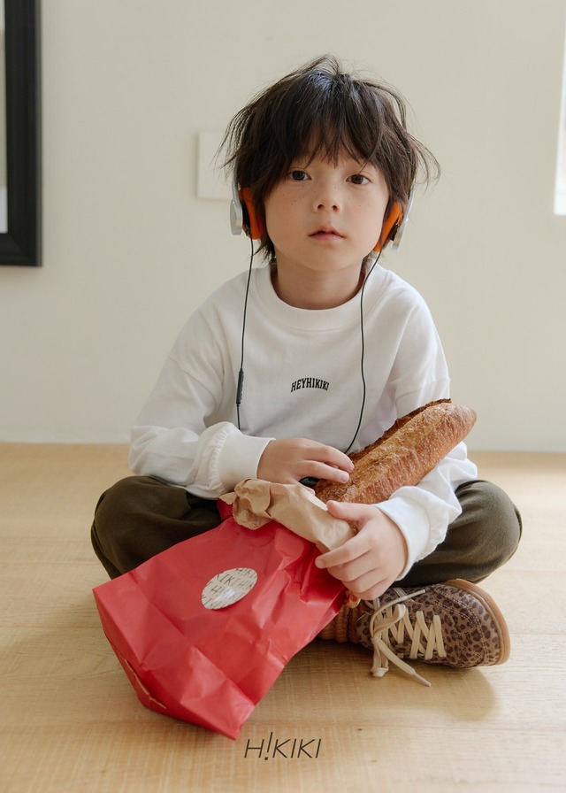 【取寄】hikiki｜hey hiki tee｜ヘイハイキTシャツ｜5-17｜kids&jr｜26 autumn