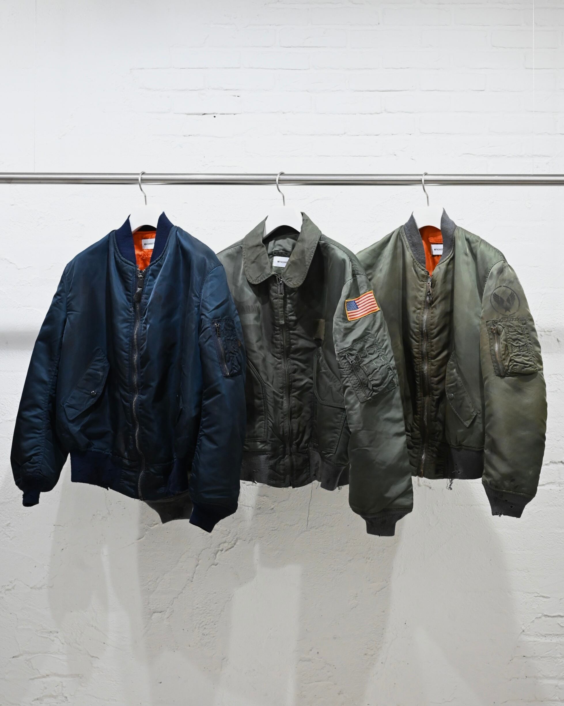 no.3 Vintage stenciled flight Jacket | MIYAGIHIDETAKA