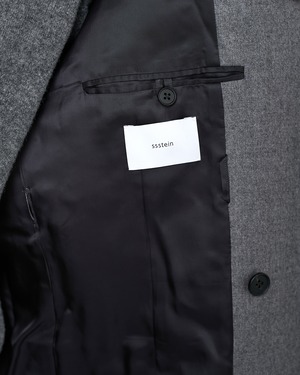 ssstein "WOOL FLANNEL OVERSIZED PEAK LAPEL JACKET〔GREY〕"