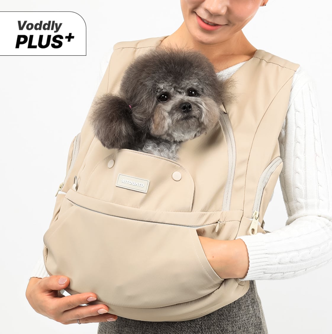 予約【ritogato】Voddly Plus Front Carrier Bag (beige)