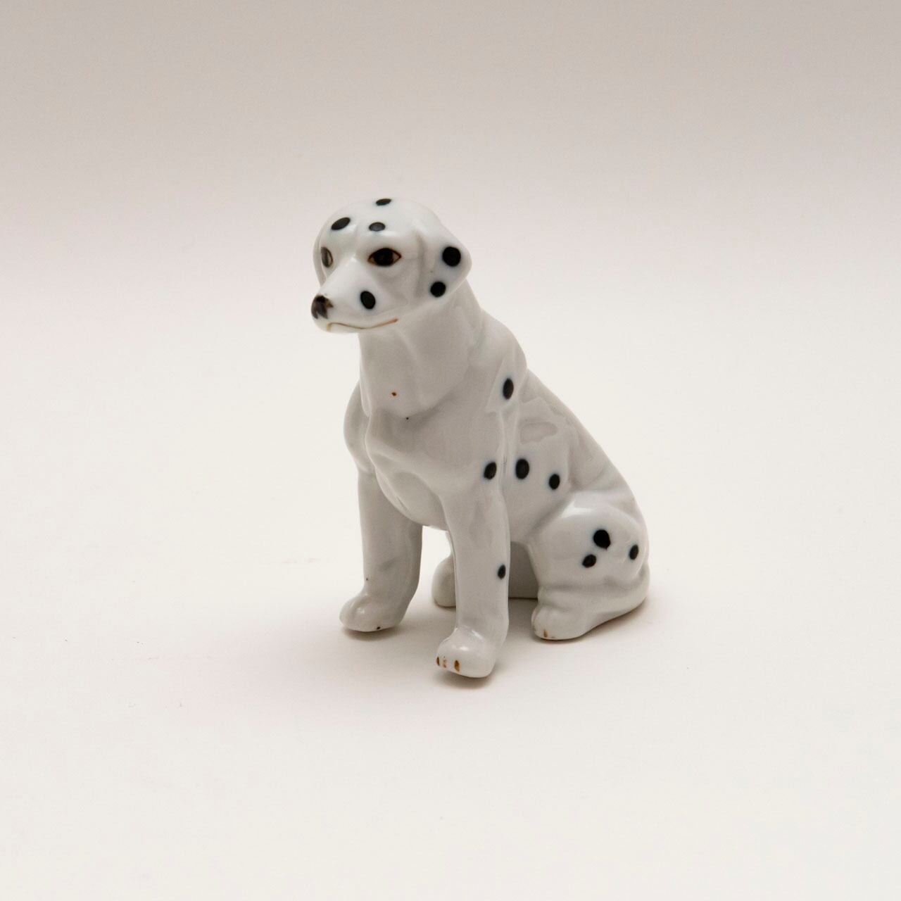 【最終出品】ドイツ　アンティーク ダルメシアン　ワグナー ダルメシアン 犬 フィギュリン フランス アンティーク ブロカント