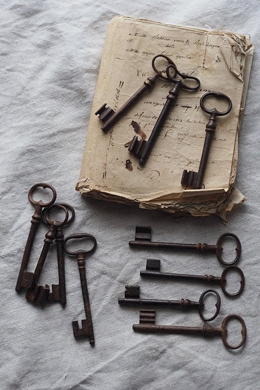 イングランド鉄の鍵 Mサイズ-antique iron key | アンティーク