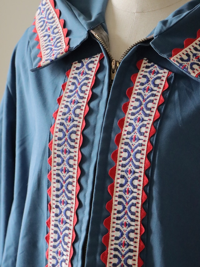 ●70s Tyrol design hoodie cotton jacket
