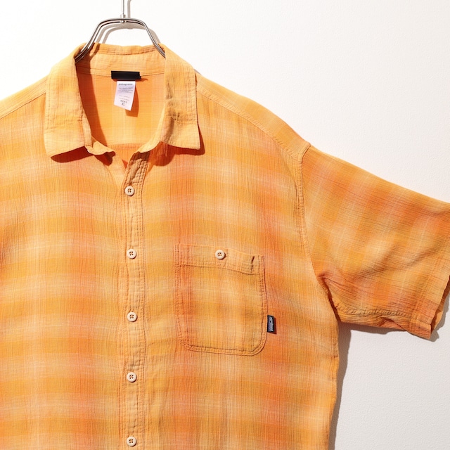 極美品 XL オンブレ 08年 モロッコ製 A/C Yarn Dye Shirt Patagonia ACシャツ ヤーンダイ パタゴニア