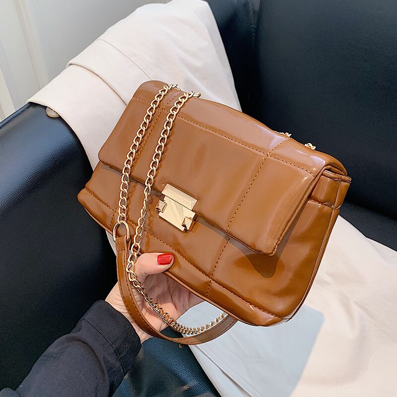 レッドスタイルサマーチェーン シングル 夏物 スクウェア メッセンジャーバッグ 手作りハンドバック77460096819