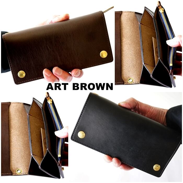 ARTBROWN アートブラウン 長財布 ウォレットトラッカーズ クロム