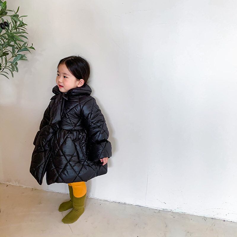 80 130 2colors キルティングダウンワンピース こどもふくemmy