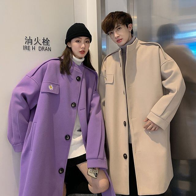 予約販売】チェスターコート ステッチ アウター ロング丈 メンズ ユニ