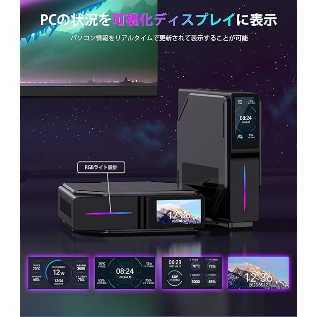 ミニpc 第12世代 n97【N150より速い】mini pc 4コア/4スレッド 最大3.6