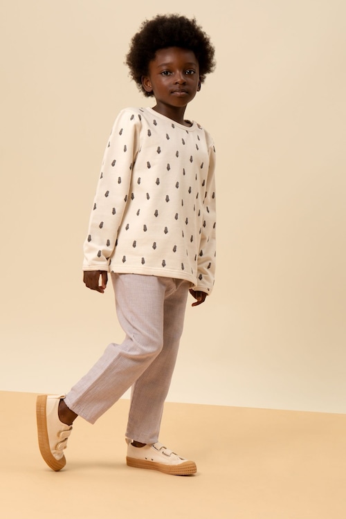 ［6m-24m］Studio Boheme Paris  - SWEAT-SHIRT NOÉ / OFF WHITE / LAVENDER