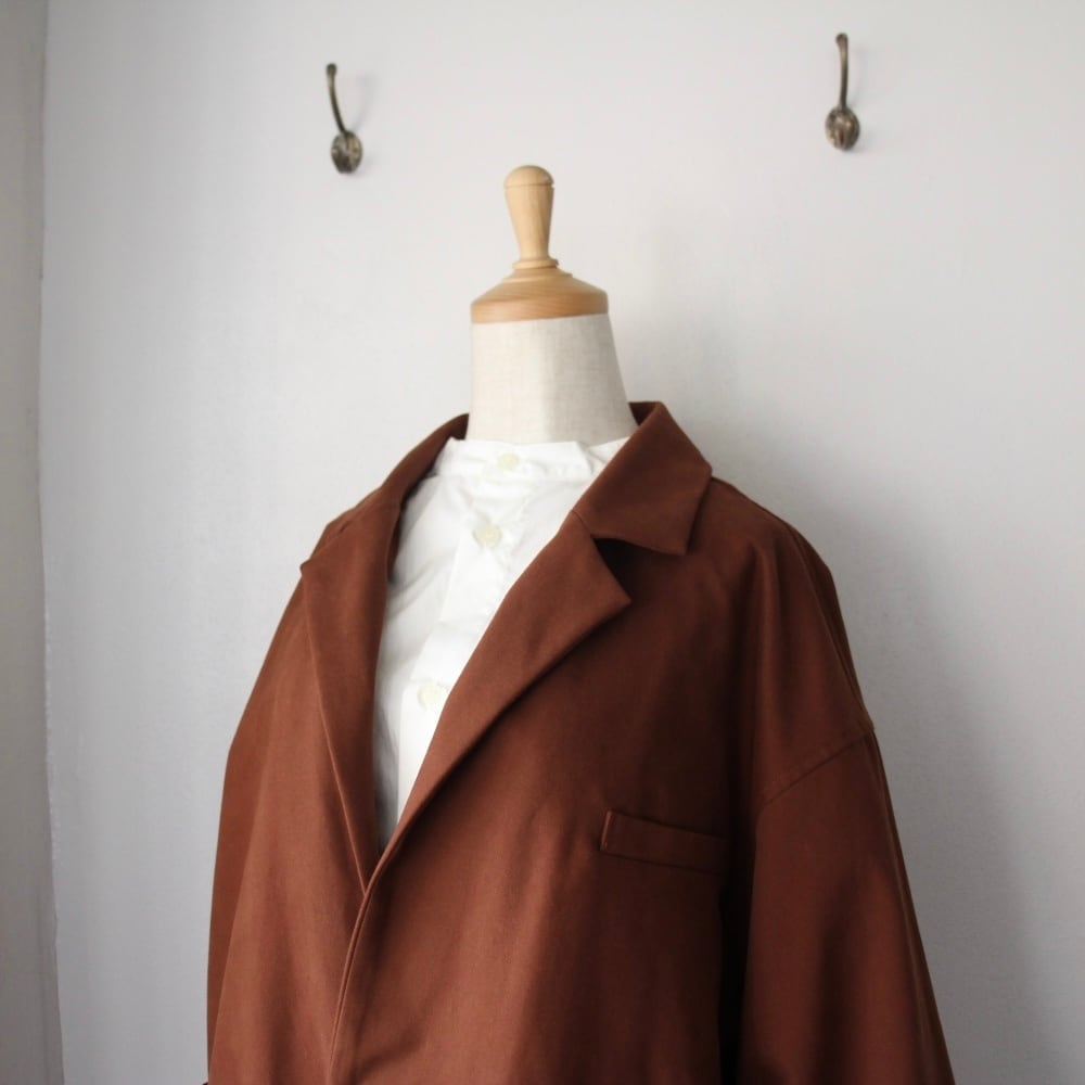 the last flower of the afternoon 静かな日 Over size coat（オーバー