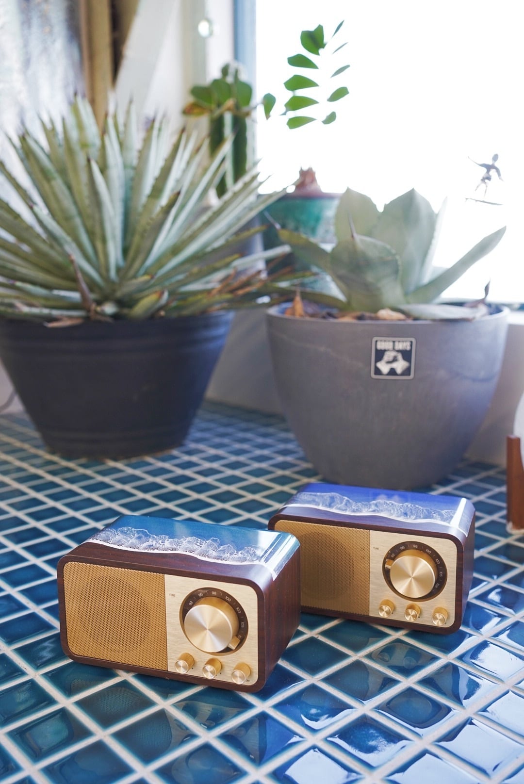 ALOHA GLASS 4boost Bluetooth speaker 木目 Wood Bluetooth speaker(wavy) | ALOHA GLASS