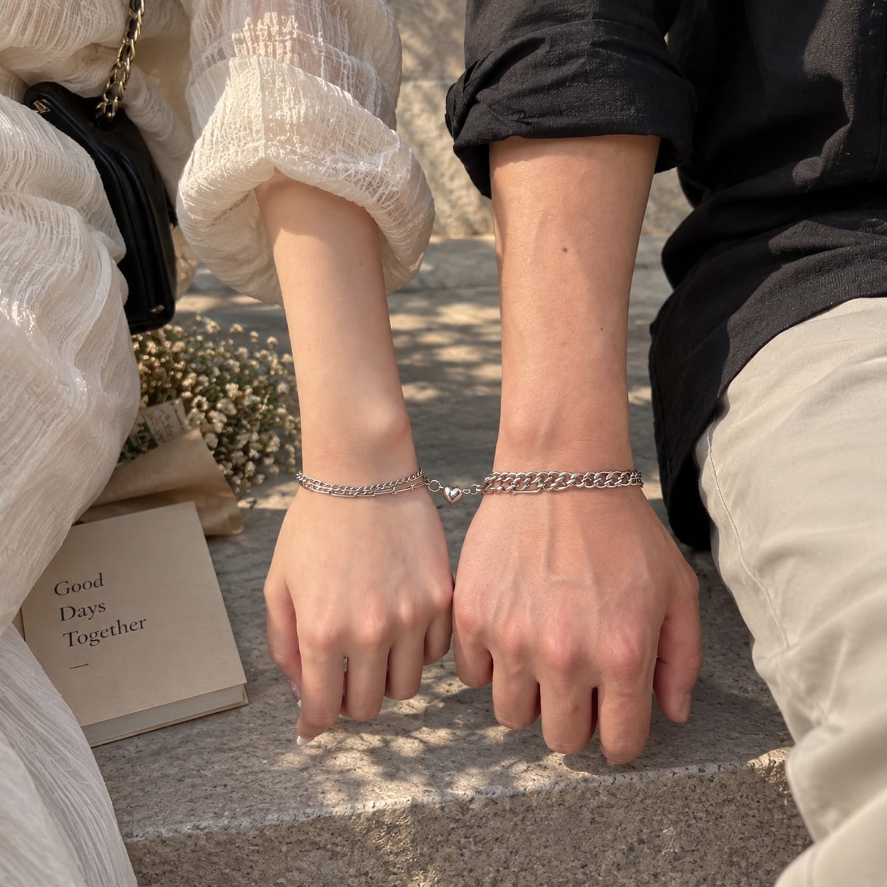 ペア】Magnet Heart bracelet | Ange.