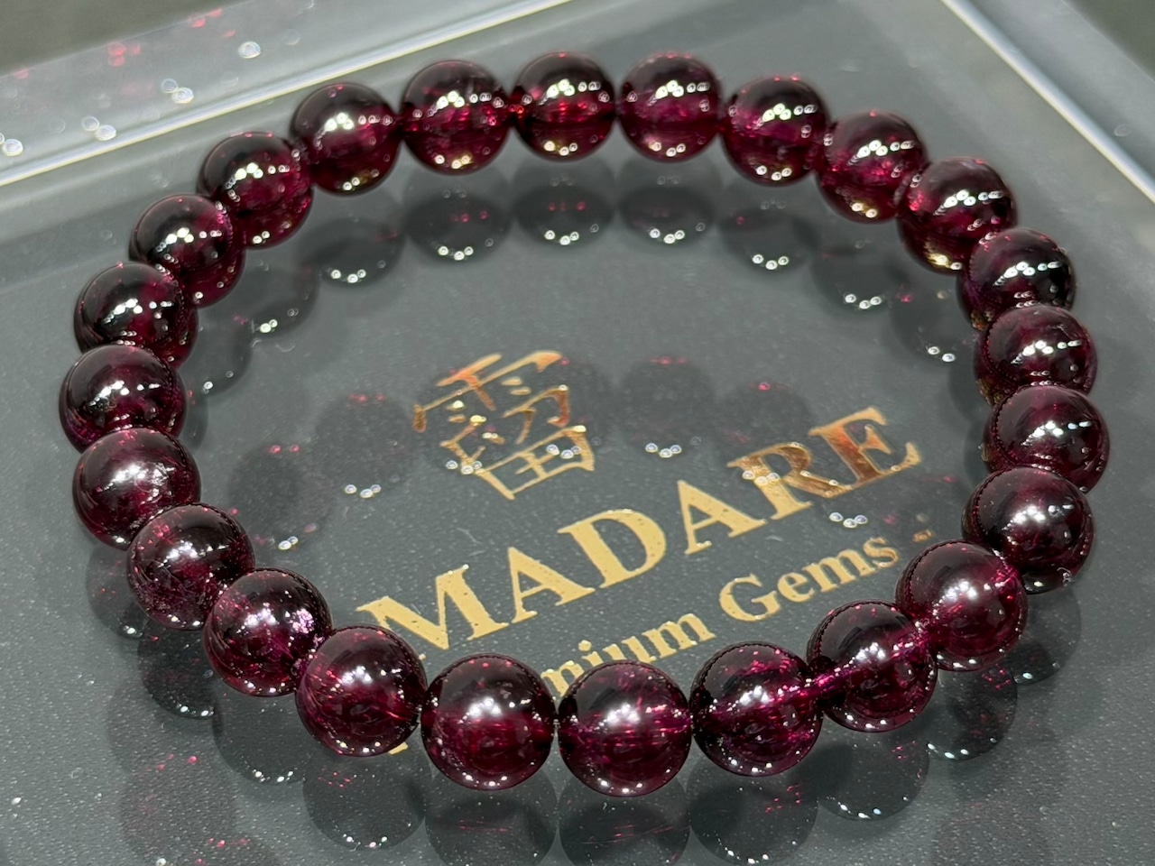 No.2324-4 【S】ロードライトガーネットブレスレット