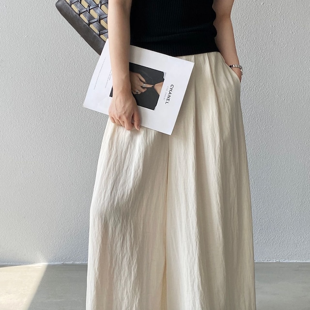 【4 colors】 Relaxed Wide Leg Pants [26010109]