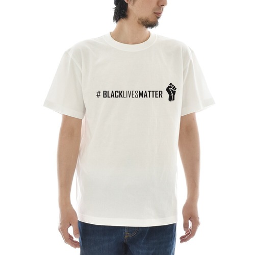 JUST ジャスト メッセージ 半袖Tシャツ # BLACK LIVES MATTER