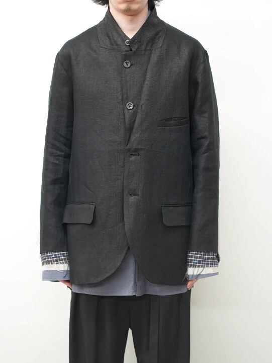 26SS】ANCELLM LAYERED TAILORED JACKET(BLACK) ANC-JK71 | IAAAM
