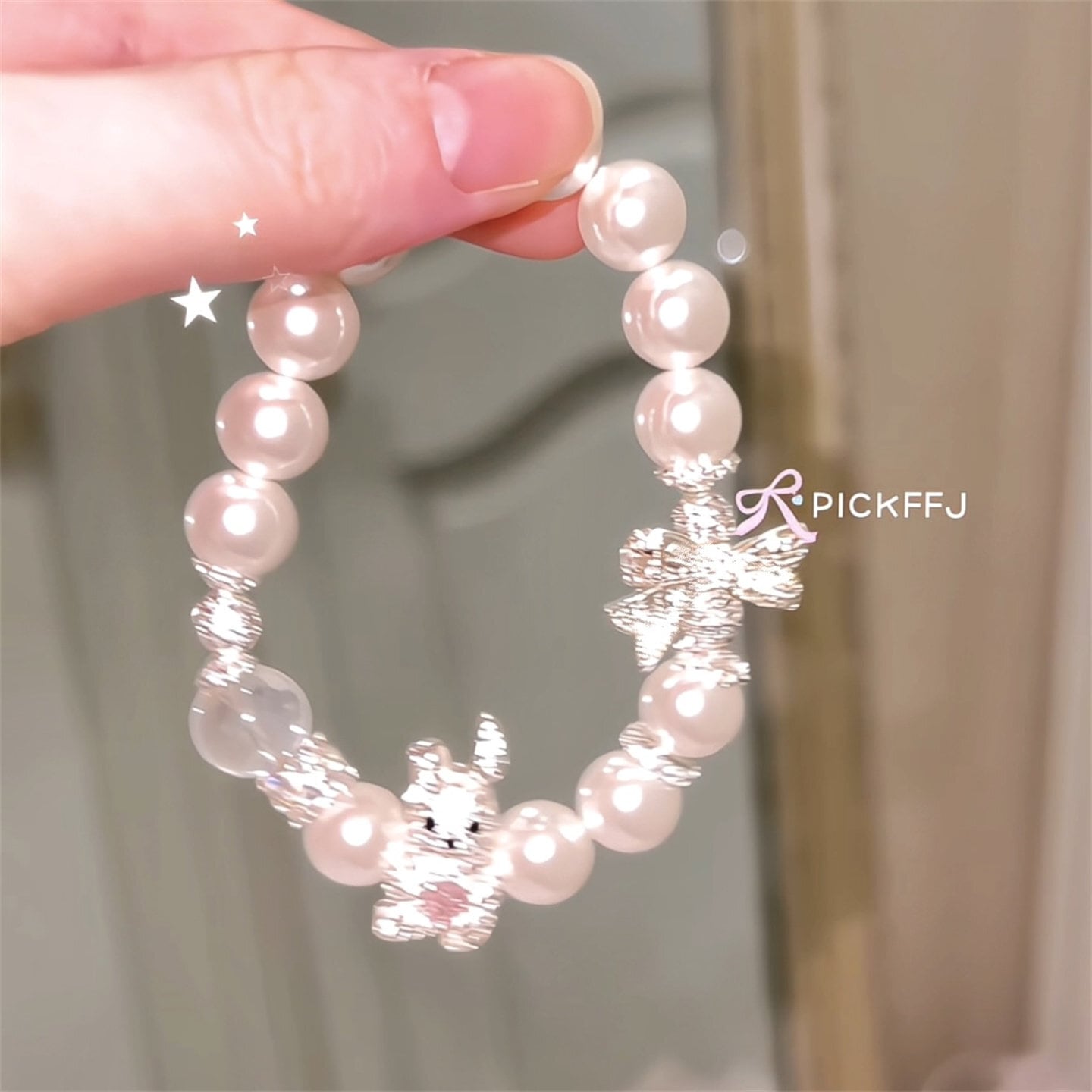月兎のまもり - 愛される心をそっと包むお守りブレスレット❤︎B220