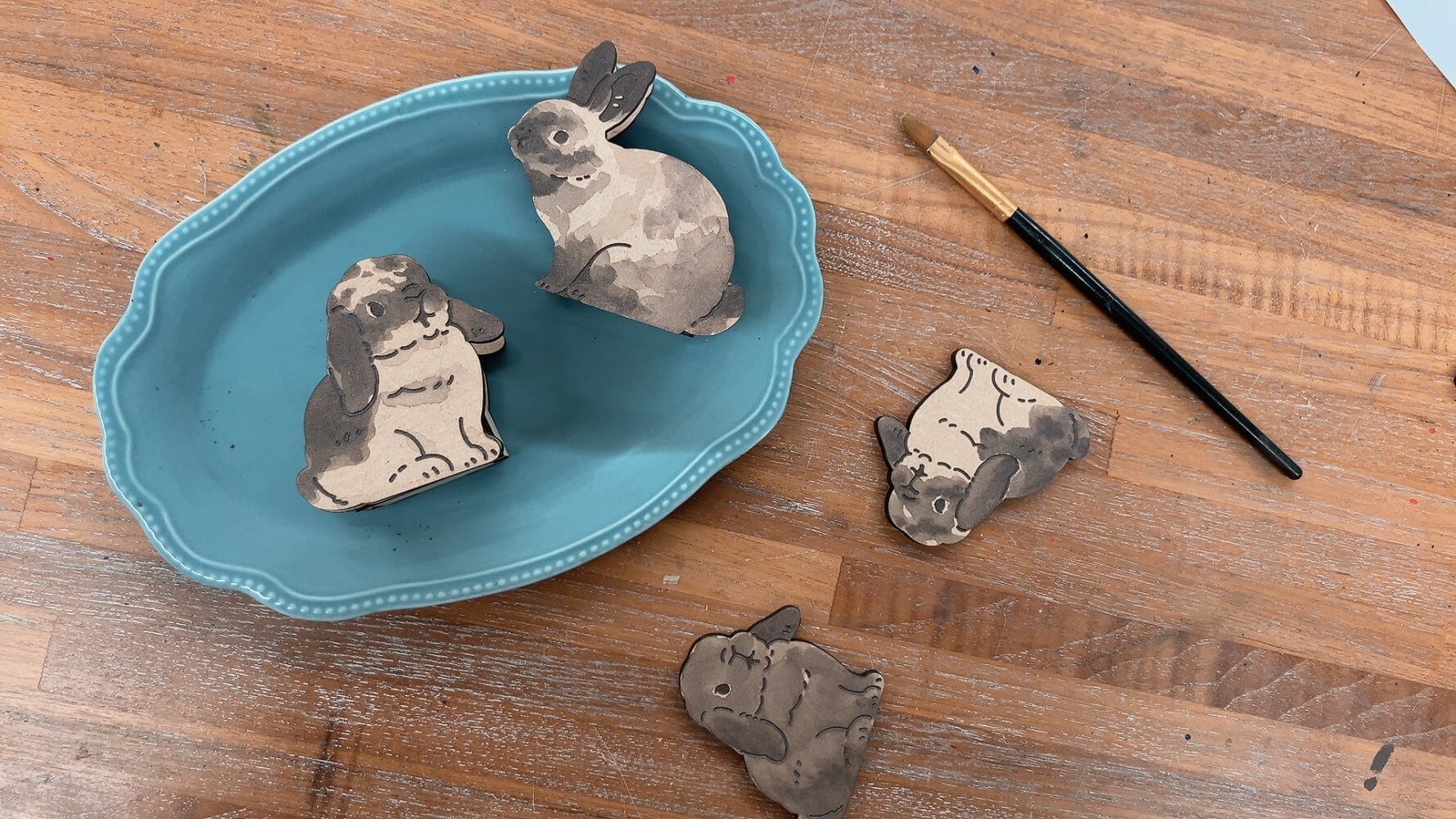 うさぎさんの印鑑スタンドガチャ！