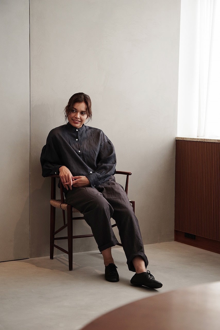 French Linen Balloon Shirt