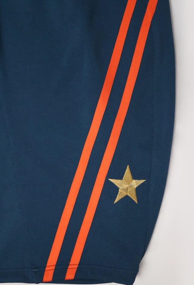 2LINE★SMILE BACK barrel leg pants(ツーライン★スマイルバックバレルレッグパンツ)【Navy blue】