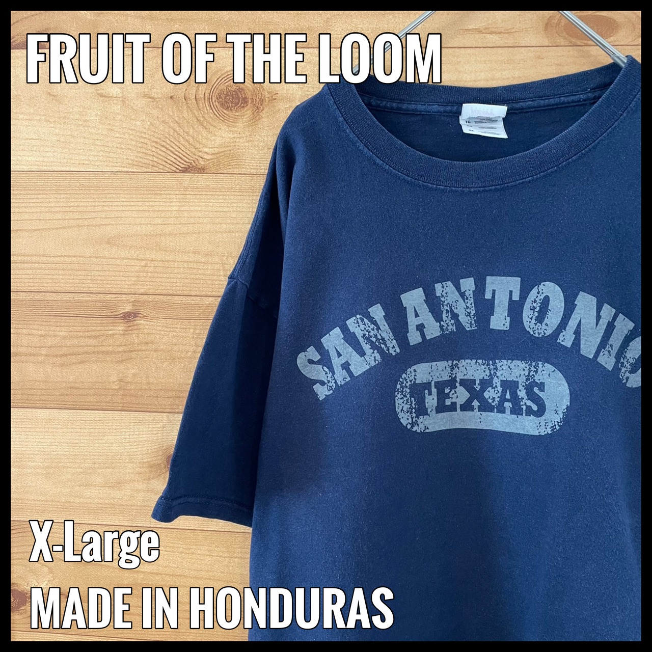 【FRUIT OF THE LOOM】Tシャツ サンアントニオ SUN ANTONIO アーチロゴ XL US古着 アメリカ古着