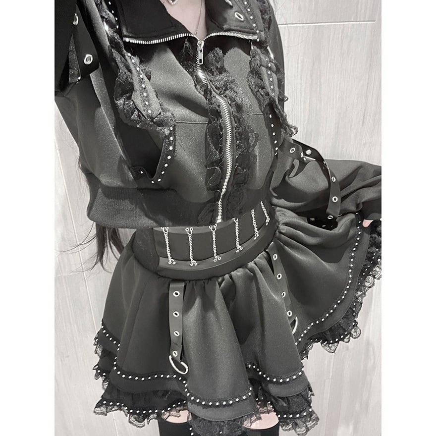 ライブ ステージ衣装に｜即納 パンクゴシック セットアップ サブカル系