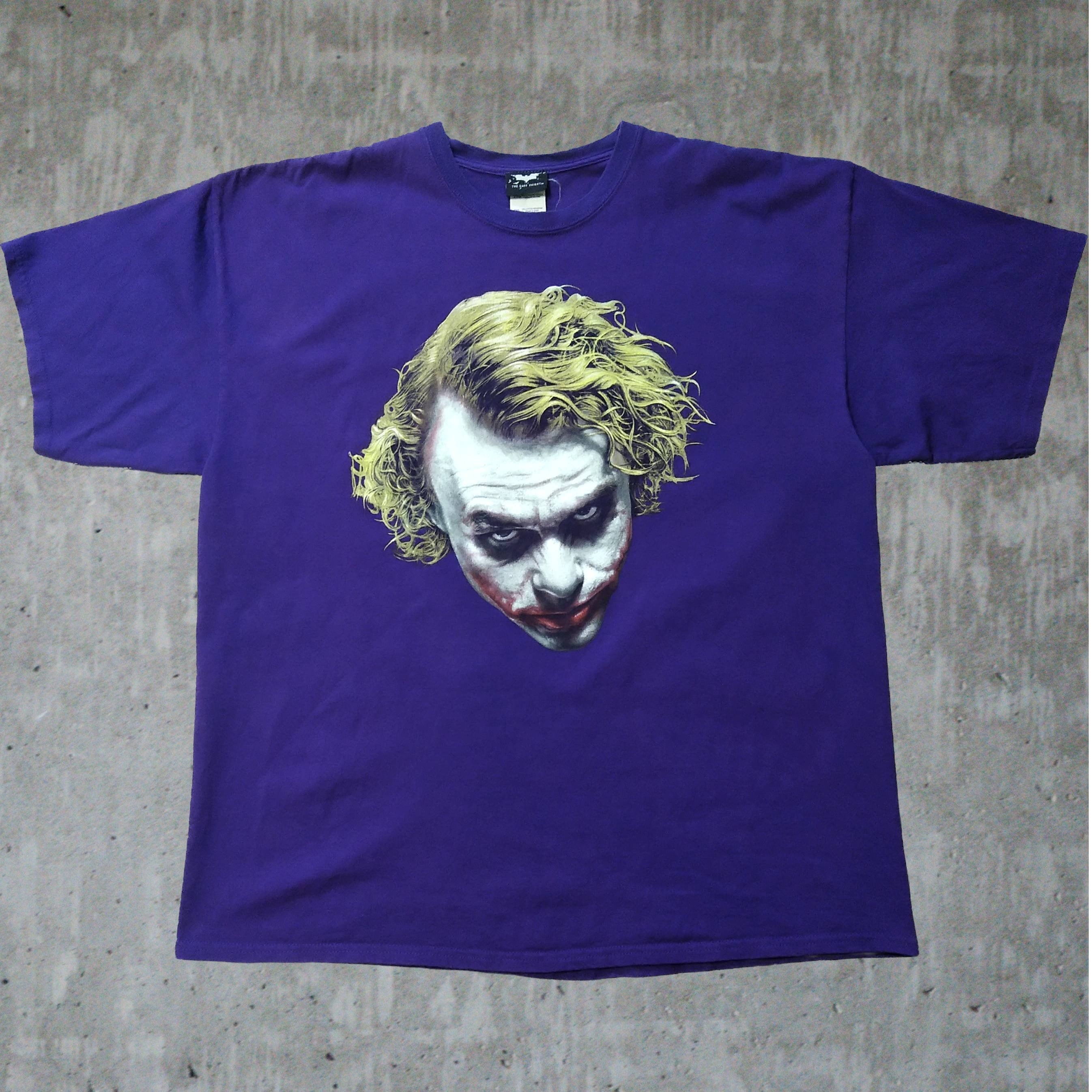 古着　ダークナイト　Tシャツ　2XL　紫　ジョーカー　バットマン　ムービーT 古着 ダークナイト Tシャツ 2XL 紫 ジョーカー バットマン ムービーT