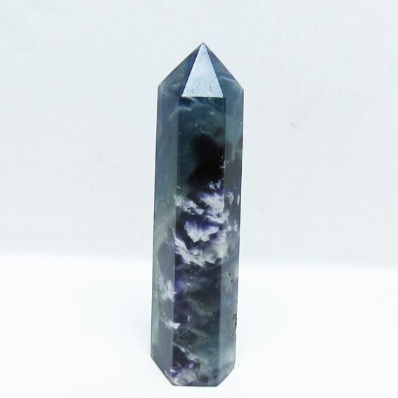 エンジェルフェザー フローライト 六角柱 一点物 152-3266